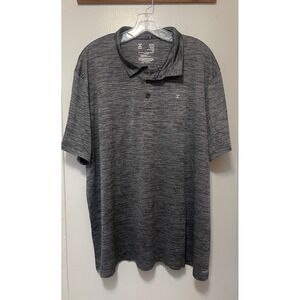 xersion mens Polo shirt 2XL Black/gray Lifestyle Ever Air Short Sleeve